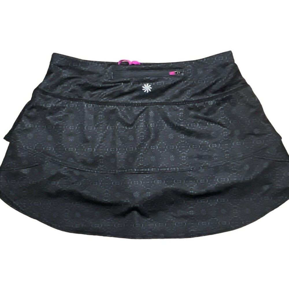 Athleta Skort Adult Small Black Stretch Active Tennis Running Golf Womens - Picture 3 of 4
